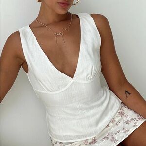 White Princess Polly Solandria Top